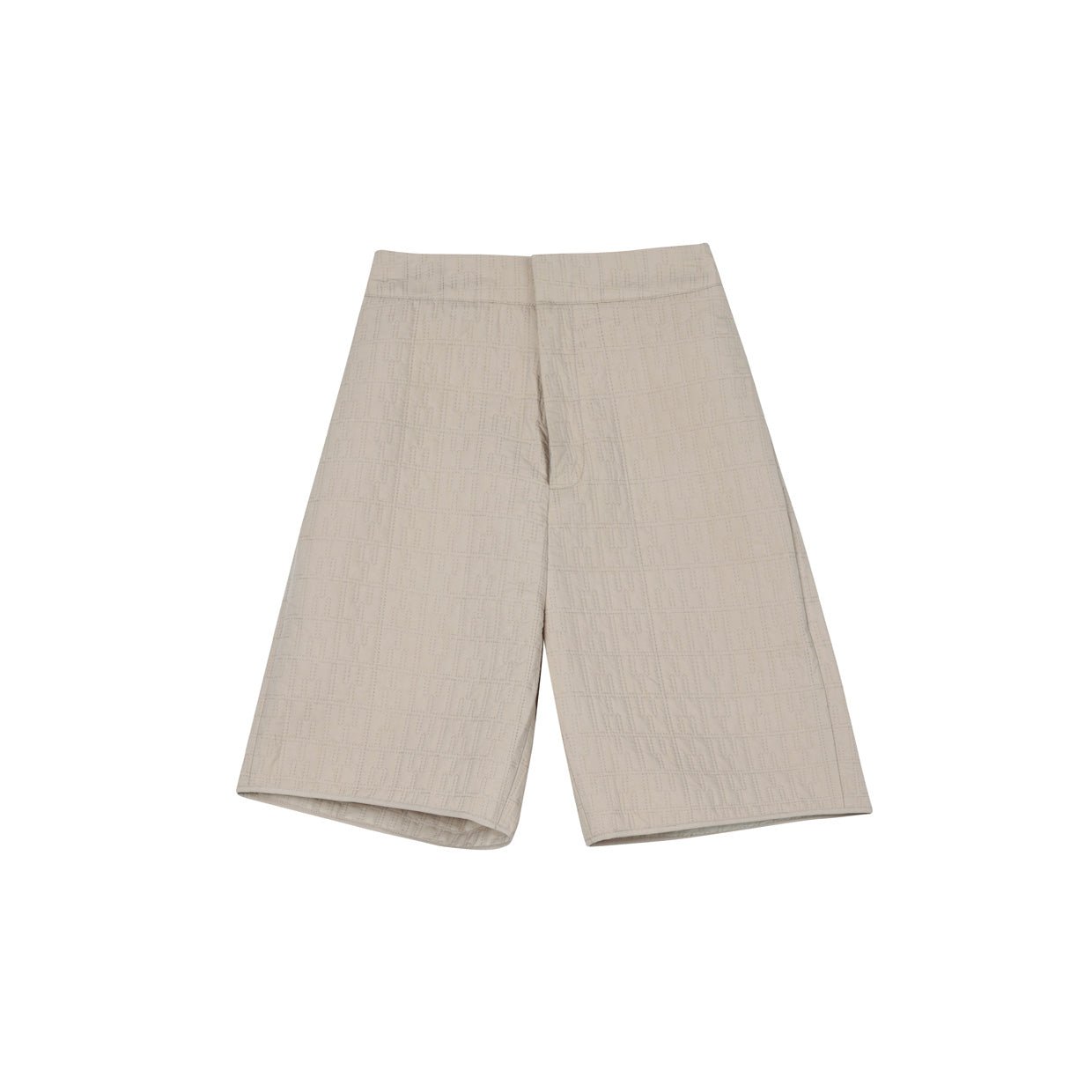 MEDIUM WELL Khaki Quilted Cotton Casual Shorts | MADA IN CHINA