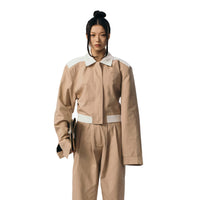 ANN ANDELMAN Khaki Work Jacket | MADA IN CHINA