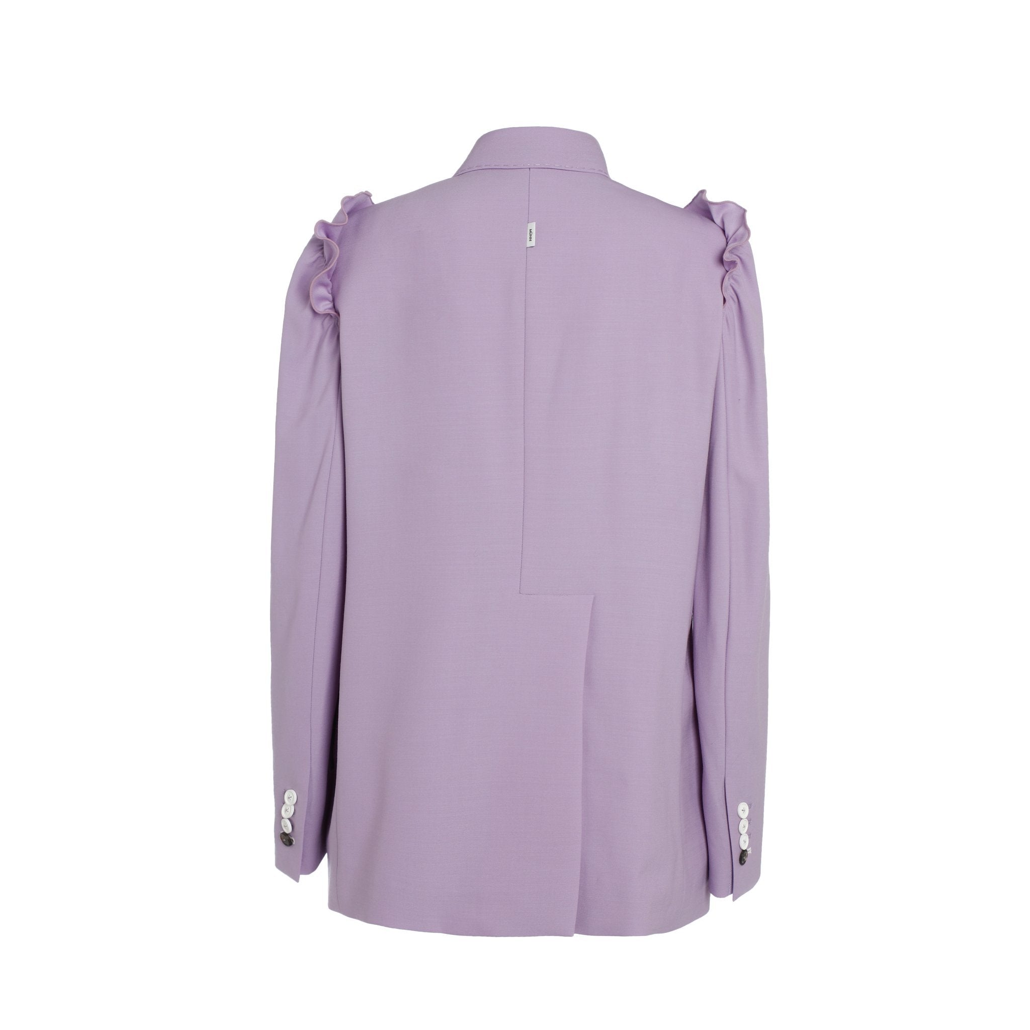 MUNN Lavender Shirring Shoulder Blazer | MADA IN CHINA