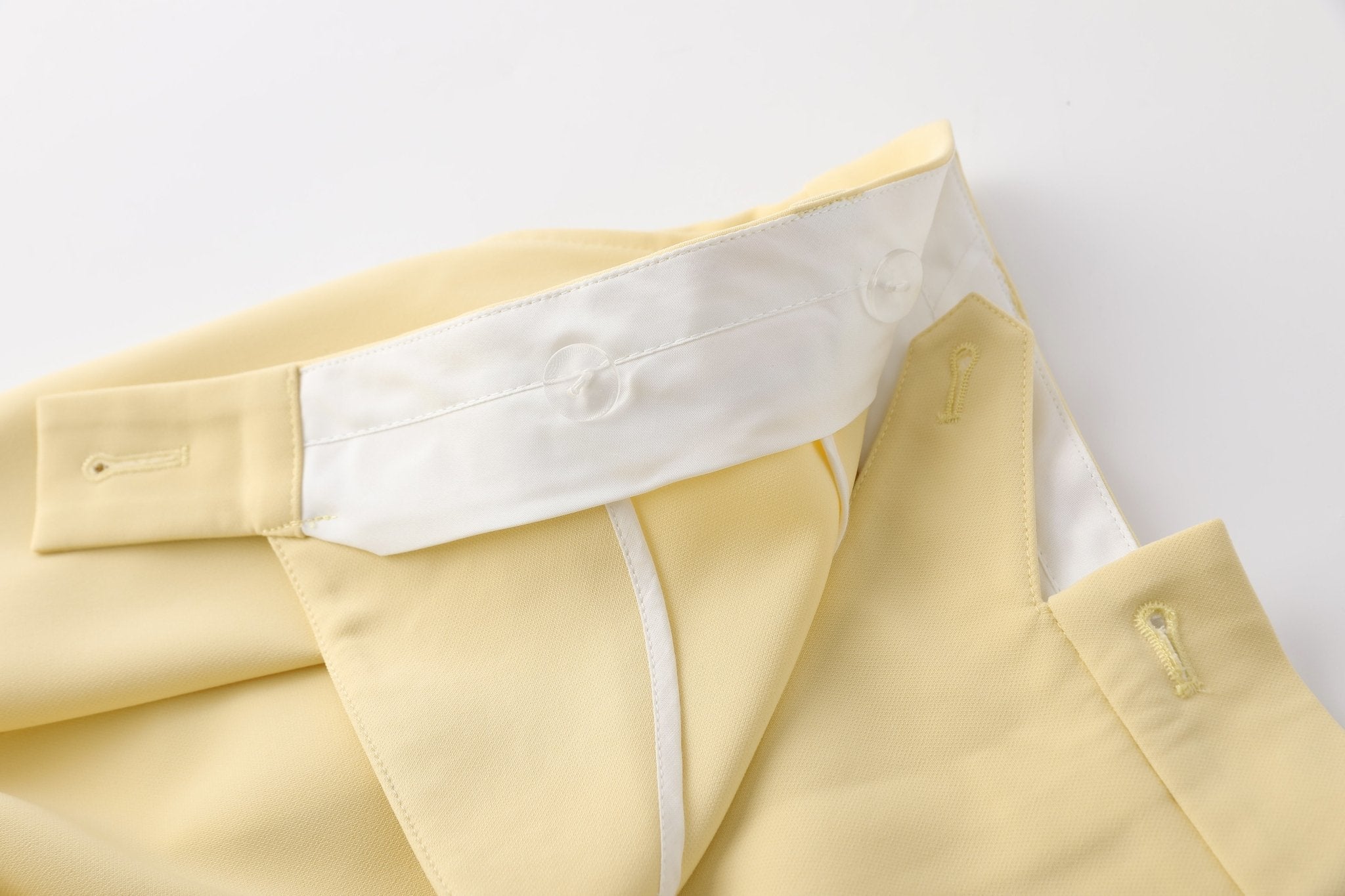 RAY CHU Lemon Overlapped Peekaboo Cut Out Trousers | MADA IN CHINA