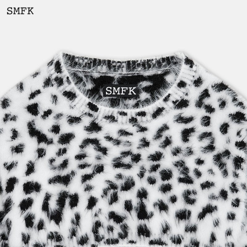 SMFK Leopard Print Wool Short Sweater | MADA IN CHINA