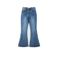 ANN ANDELMAN Light Blue Jeans with Snake Patch | MADA IN CHINA