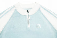 SOMESOWE Light Blue Zipper Shirt | MADA IN CHINA