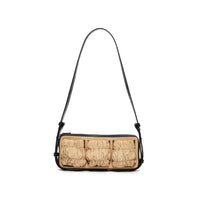 LOST IN ECHO Light Brown Flower Bud Pleated Cross-body Mobile Phone Bag | MADA IN CHINA