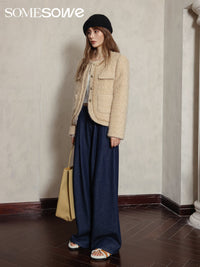 SOMESOWE Light Khaki Wool Coat | MADA IN CHINA