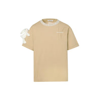 13 DE MARZO Limited Arm-holding Doll T-shirt Apricot | MADA IN CHINA