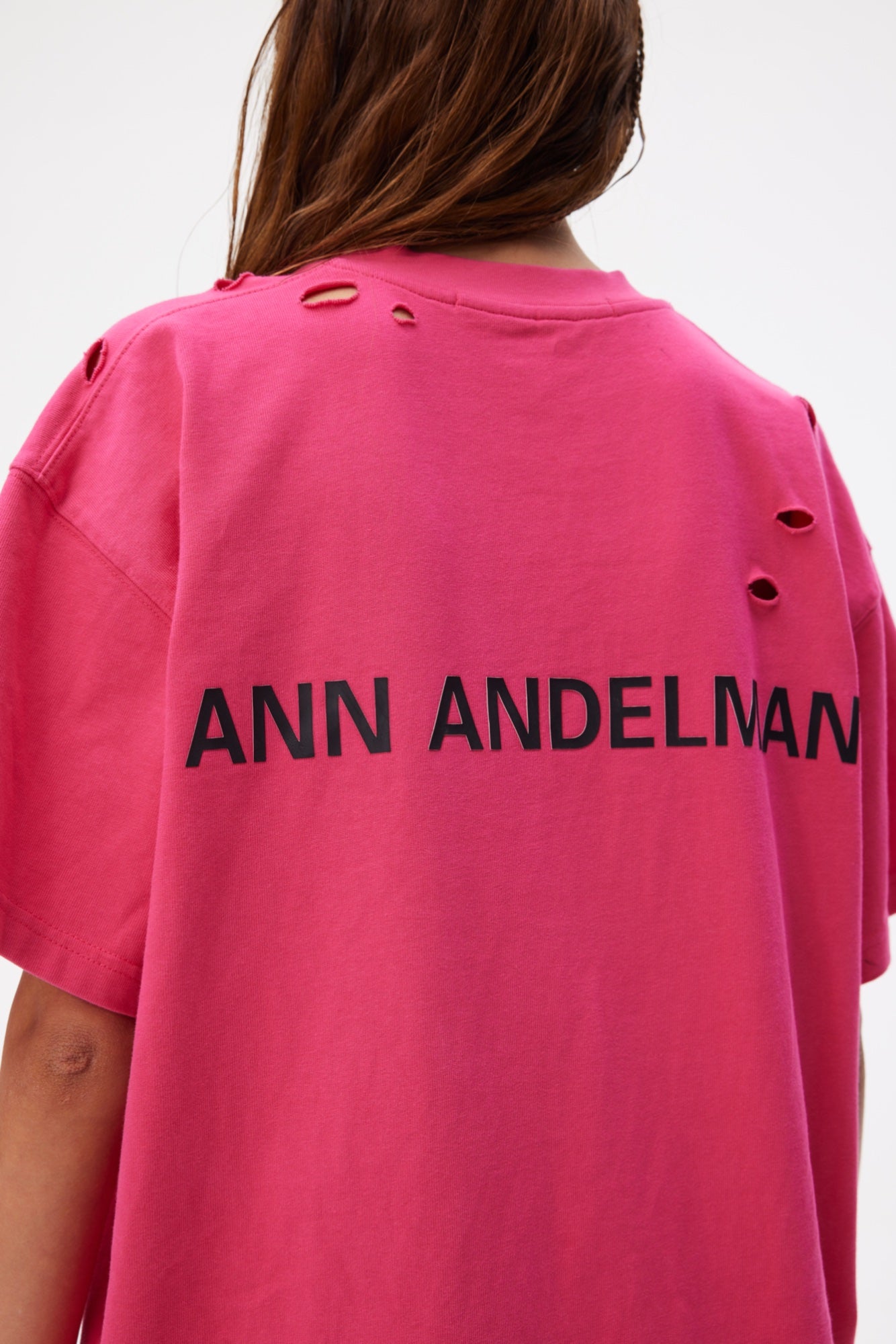 ANN ANDELMAN Limited Color T-shirt Rosered | MADA IN CHINA
