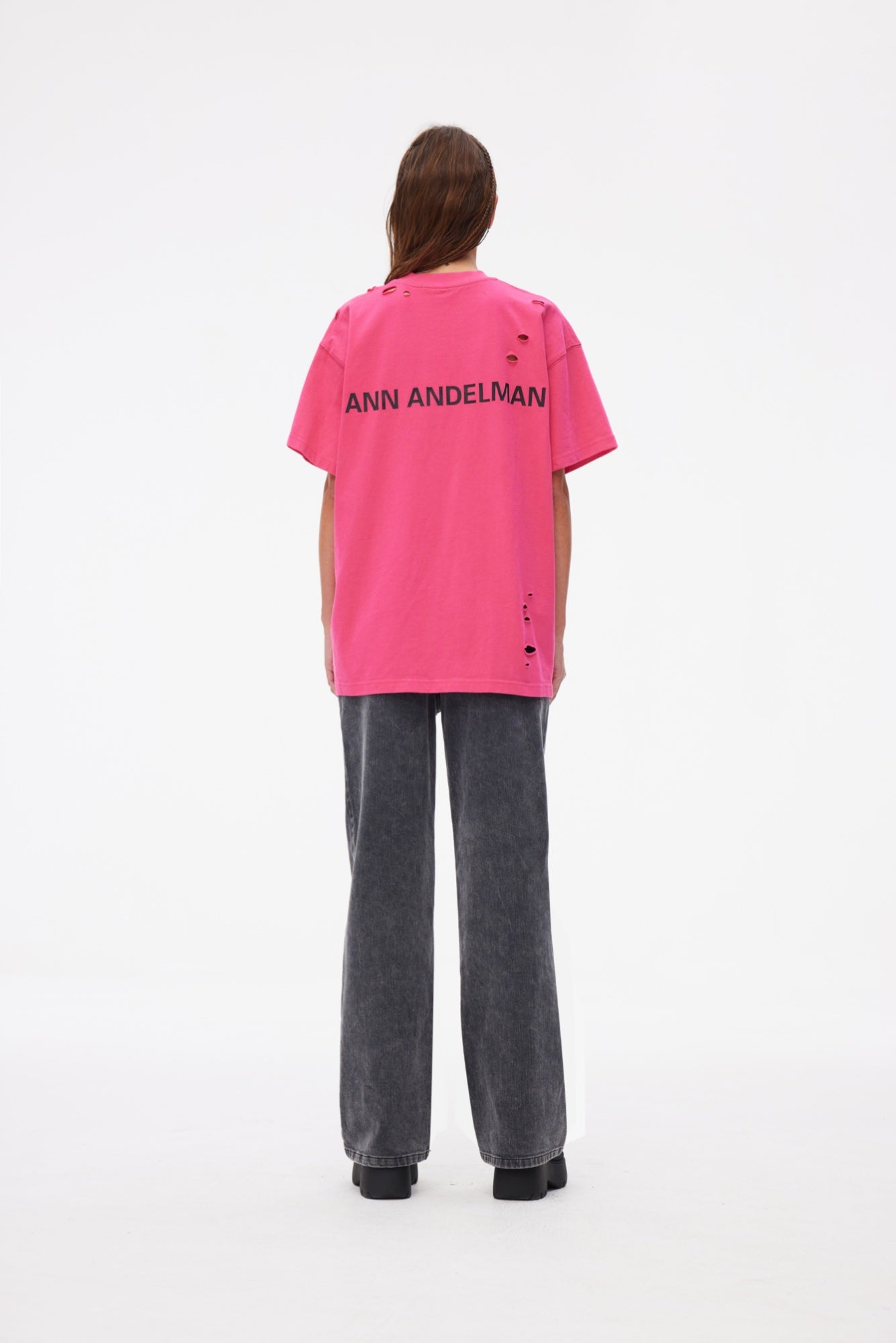 ANN ANDELMAN Limited Color T-shirt Rosered | MADA IN CHINA