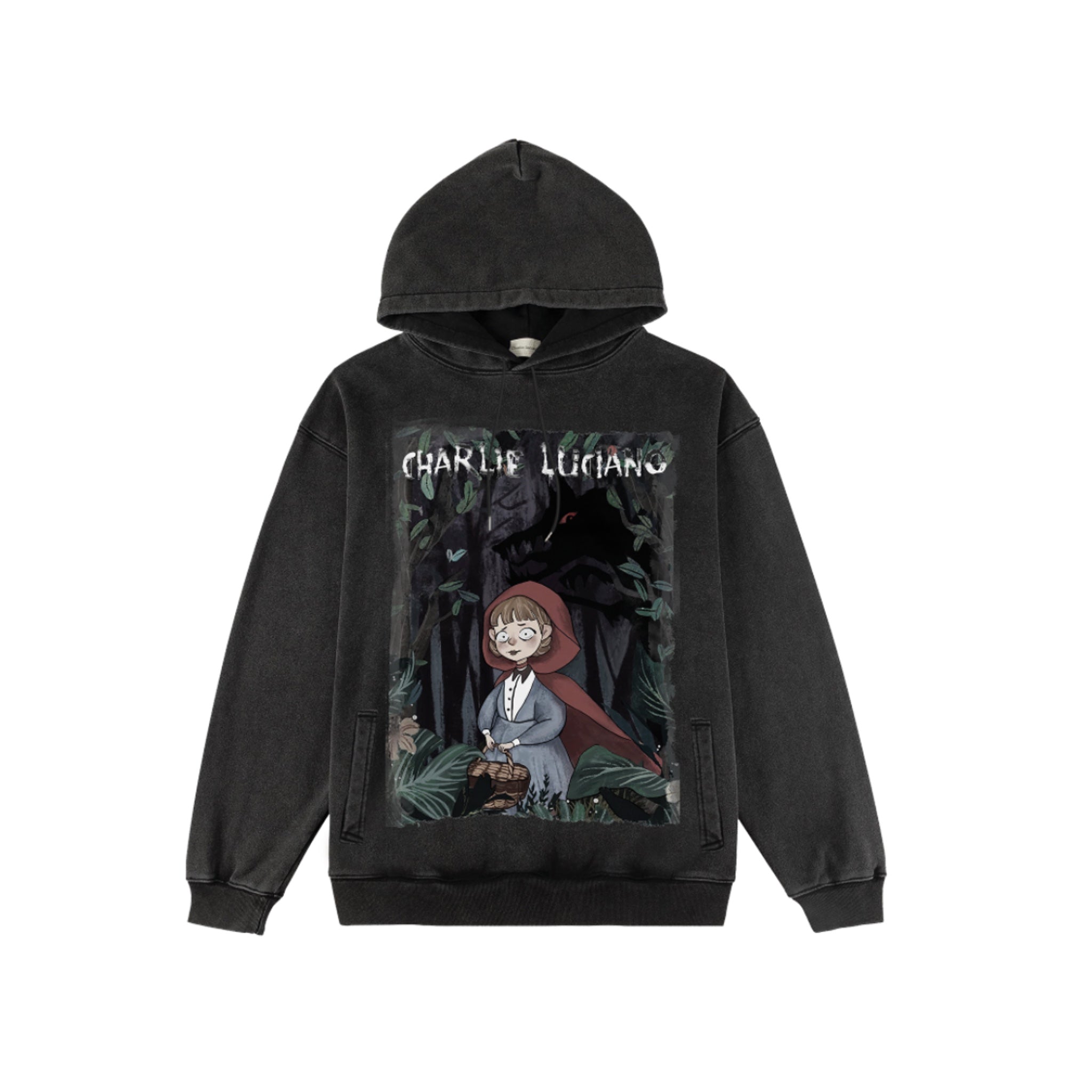 CHARLIE LUCIANO 'Little Red Riding Hood' Hoodie Grey | MADA IN CHINA