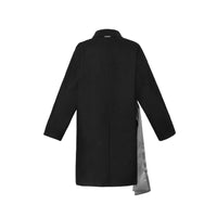 C2H4 Long Coat With Silk Ribbon and Double Chains | MADA IN CHINA