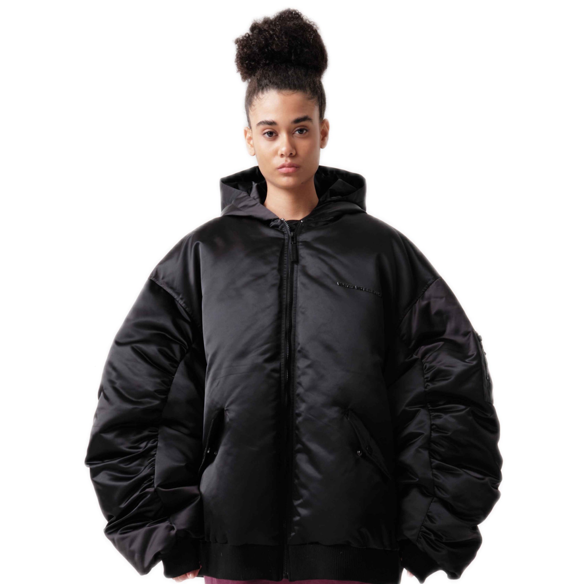 VANN VALRENCÉ Loose Fit Hooded Down Jacket | MADA IN CHINA