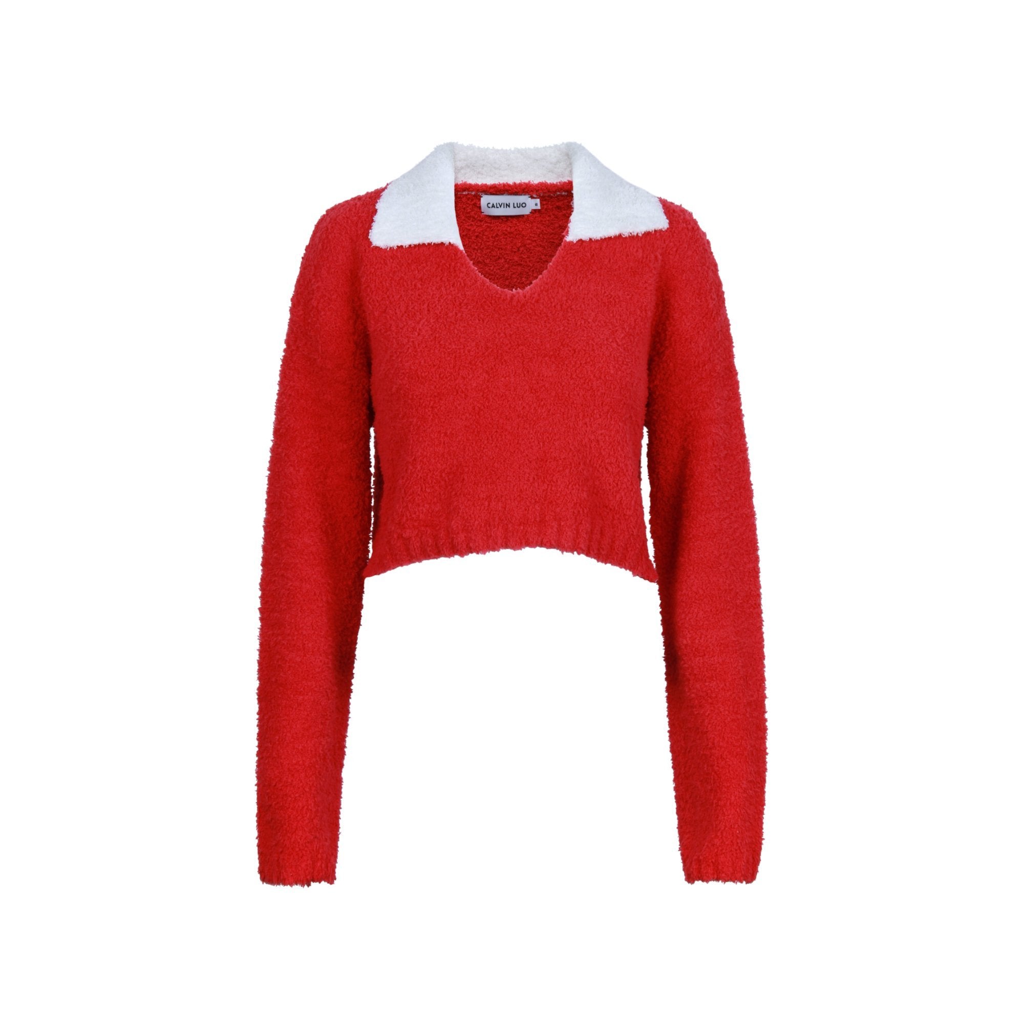 CALVIN LUO Lunar New Year White Collar Sweater | MADA IN CHINA