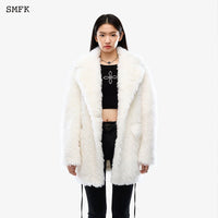 SMFK Magnolia Vintage Wool Prairie Jacket White | MADA IN CHINA