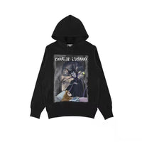 CHARLIE LUCIANO Maleficent Print Hoodie Black | MADA IN CHINA
