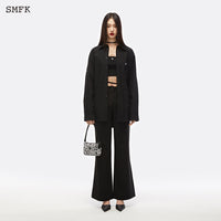 SMFK Mermaid Classic High Waist Suit Pants Midnight Black | MADA IN CHINA