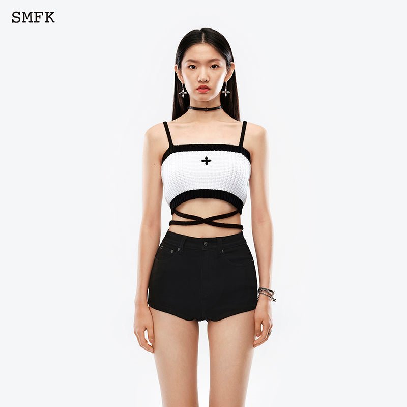 SMFK Mermaid Vintage Knitted Camisole White | MADA IN CHINA