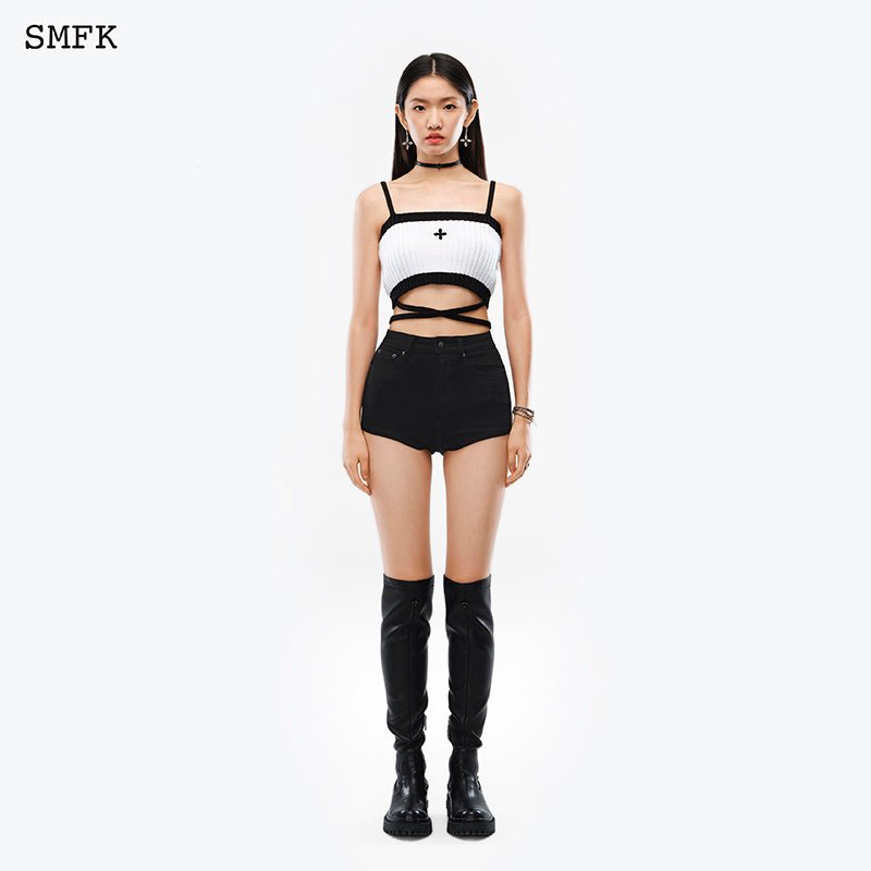SMFK Mermaid Vintage Knitted Camisole White | MADA IN CHINA