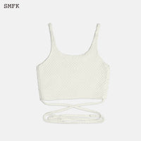 SMFK Mermaid Wool Knit Vest Sky White | MADA IN CHINA