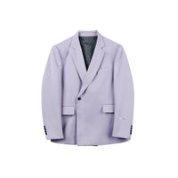 Unawares Metal Chain Classic Double Breasted Suit Purple | MADA IN CHINA