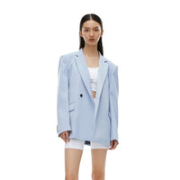 Unawares Metal Chain Classic Double Breasted Suit Sky Blue | MADA IN CHINA
