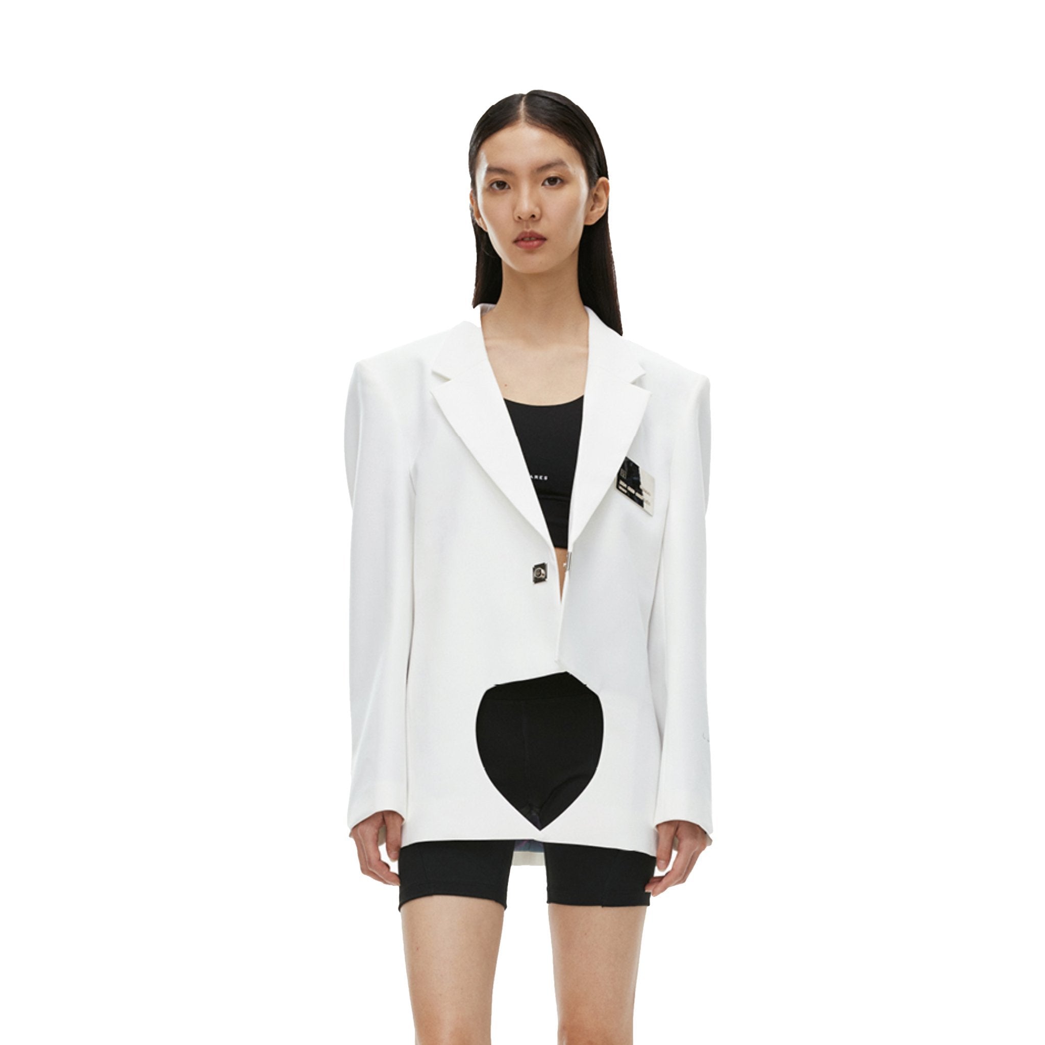Unawares Metal Credit Card Single Breasted Suit White | MADA IN CHINA