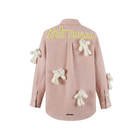 13DE MARZO Mini Doozoo Shirt lacket Pink Nectar | MADA IN CHINA