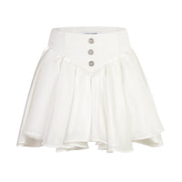 THREE QUARTERS Mini Skirt White | MADA IN CHINA