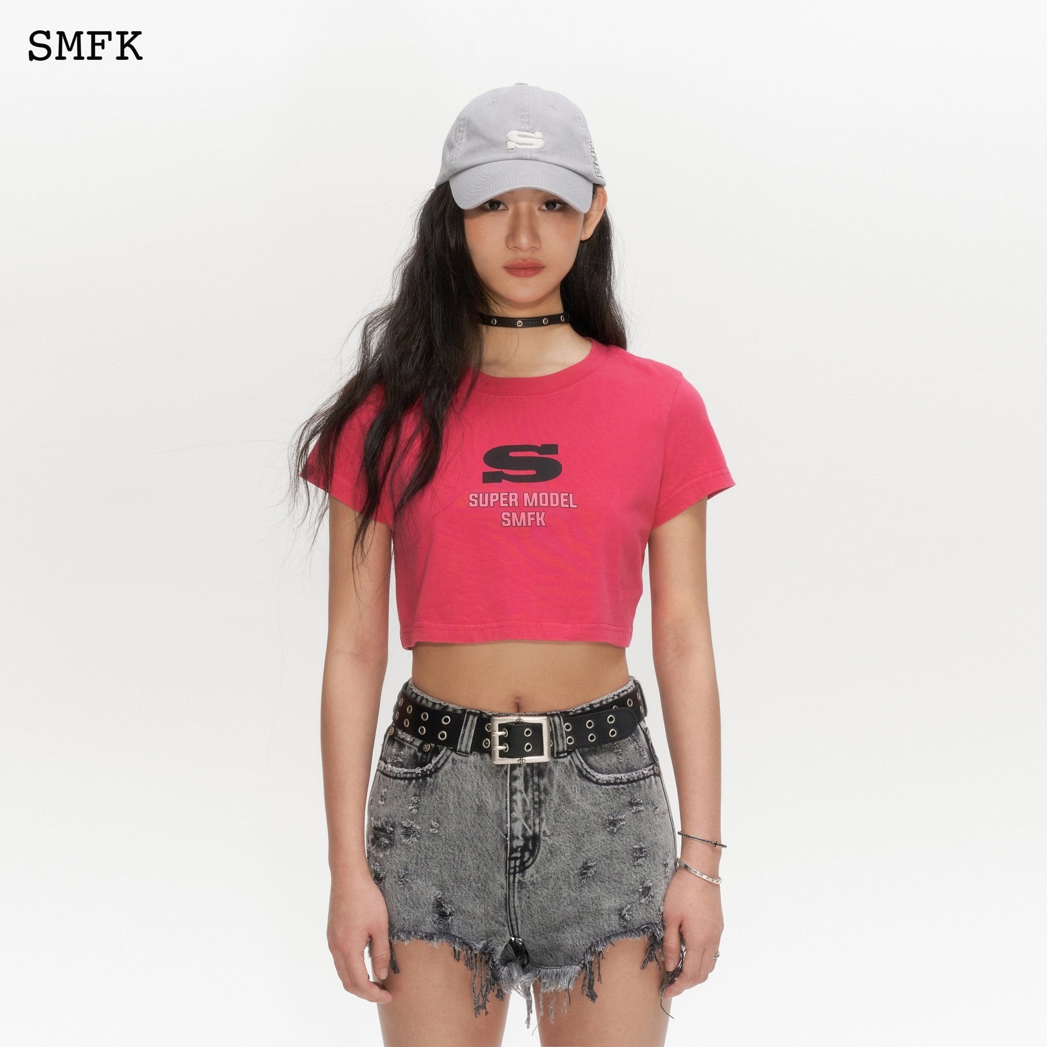 SMFK Model Red Short T-shirt | MADA IN CHINA
