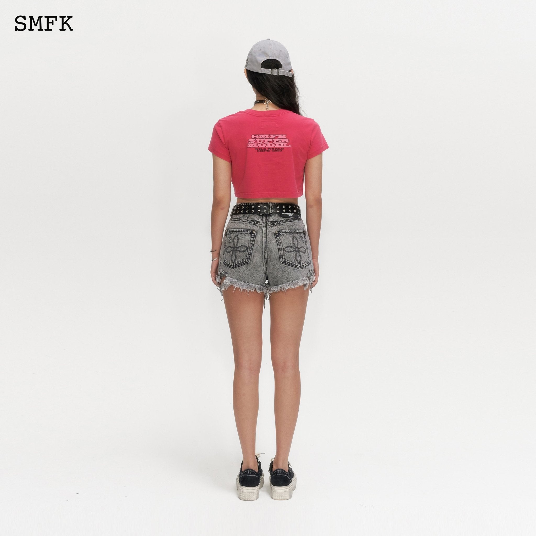 SMFK Model Red Short T-shirt | MADA IN CHINA