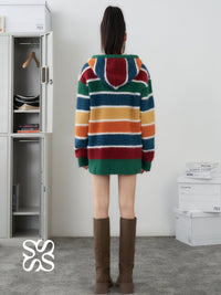 SOMESOWE Multi-color Stripe Sweater | MADA IN CHINA