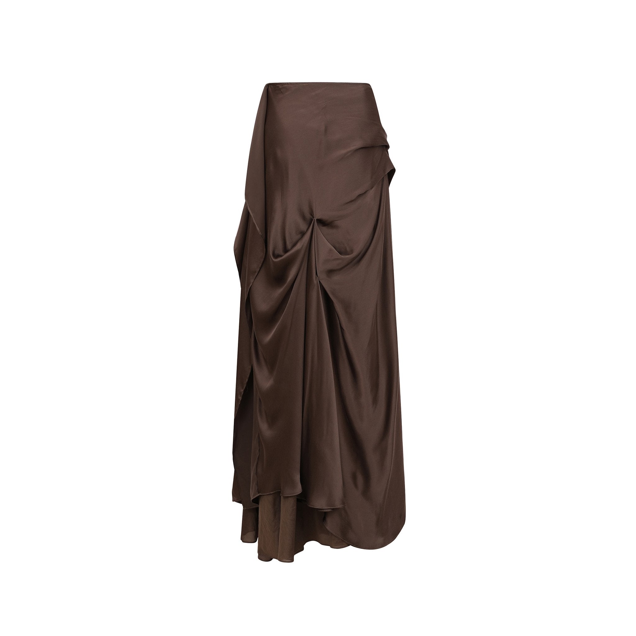 ELYWOOD Olive Layered Skirt | MADA IN CHINA