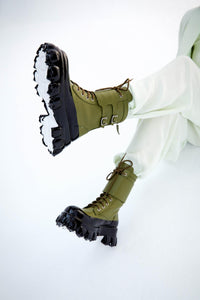 LOST IN ECHO Oliver Green Foam Martin Boots | MADA IN CHINA