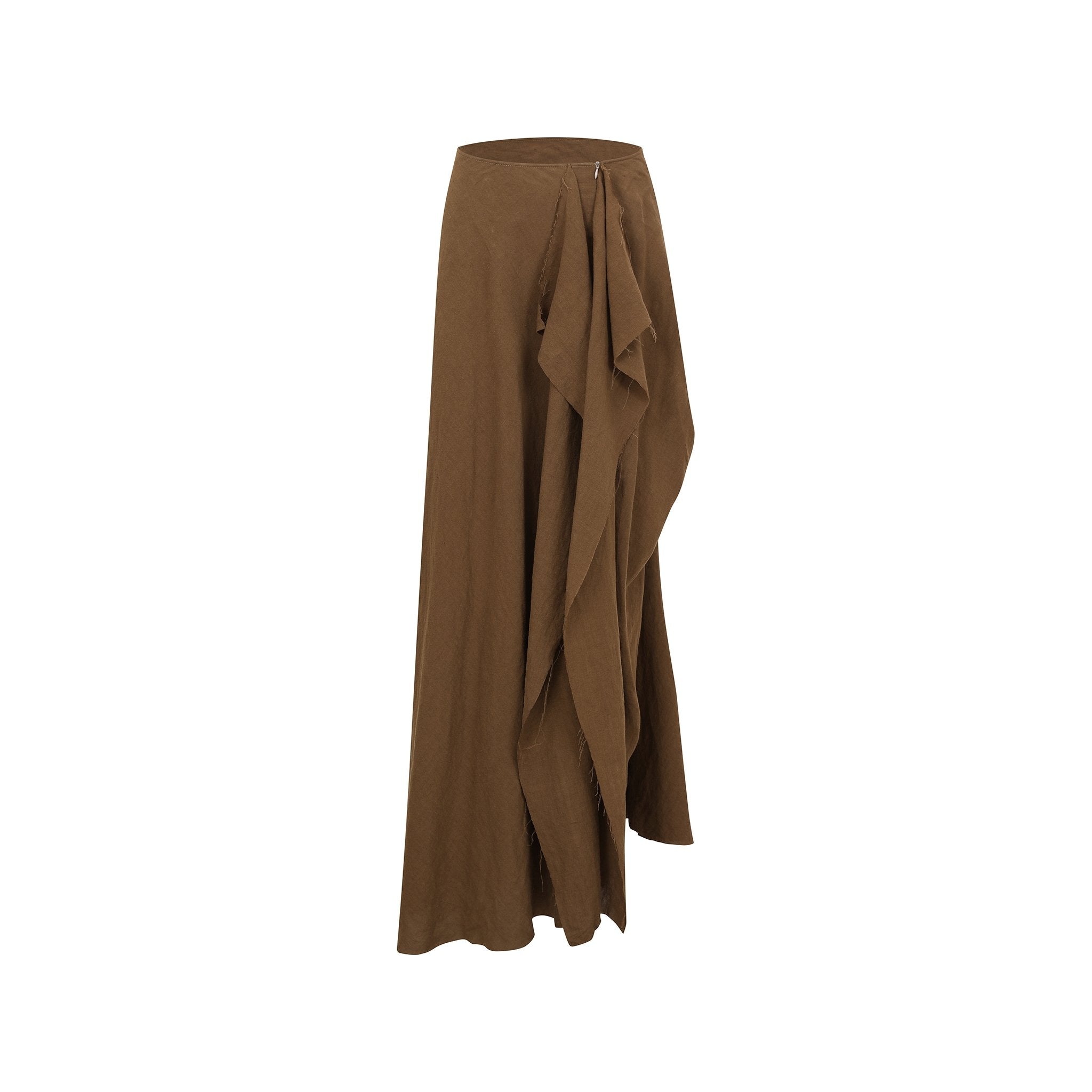 ELYWOOD Oliver Linen Mid-length Skirt | MADA IN CHINA
