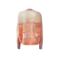 NOT FOR US Orange Gradient Crane Pullover Sweater | MADA IN CHINA