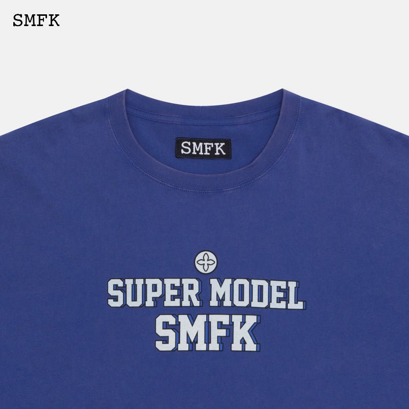 SMFK Oversized Super Model Navy T-shirt | MADA IN CHINA