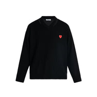 13 DE MARZO Palda Bear Heart Sweater Black | MADA IN CHINA
