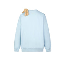 13 DE MARZO Palda Bear Patch Sweater Blue | MADA IN CHINA
