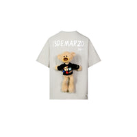 13DE MARZO x Smiley Palda Bear Velcro Patch T-shirt Harbor Mist | MADA IN CHINA