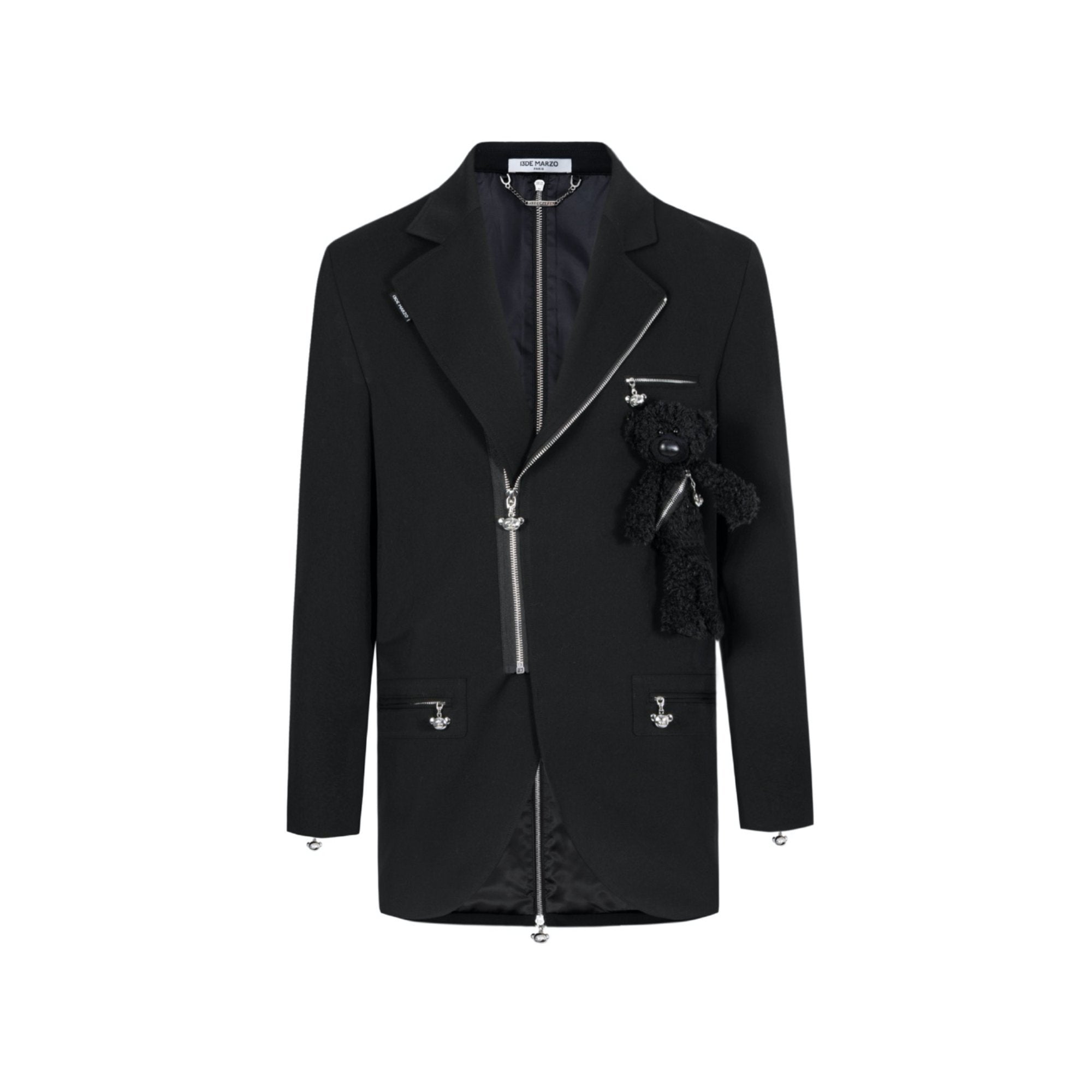 13 DE MARZO Palda Bear Zipper Suit Black | MADA IN CHINA