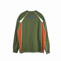 ARCH Patchwork LS T-Shirt Green | MADA IN CHINA