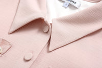 SOMESOWE Pearl Pink Slim Dress And Jacket Set | MADA IN CHINA