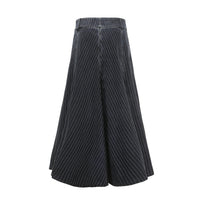 CPLUS SERIES Pin-stripe Denim Long Skirt | MADA IN CHINA