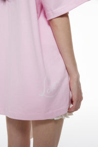 ANN ANDELMAN Pink 520 Limited OS Short Tee | MADA IN CHINA