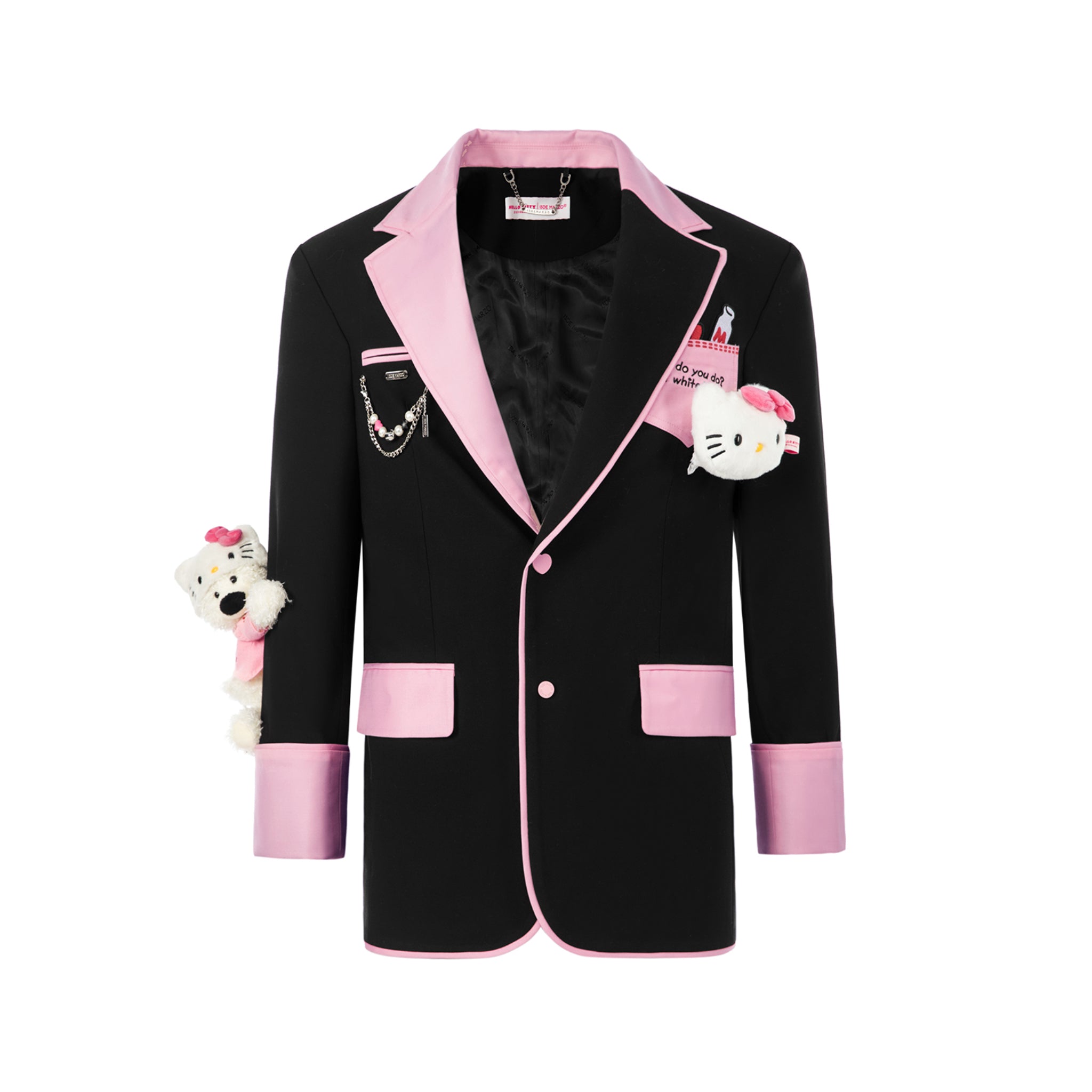 13DE MARZO Pink And Black Hello Kitty Suit | MADA IN CHINA