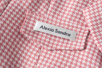 Alexia Sandra Pink Butterfly Button Blazer | MADA IN CHINA