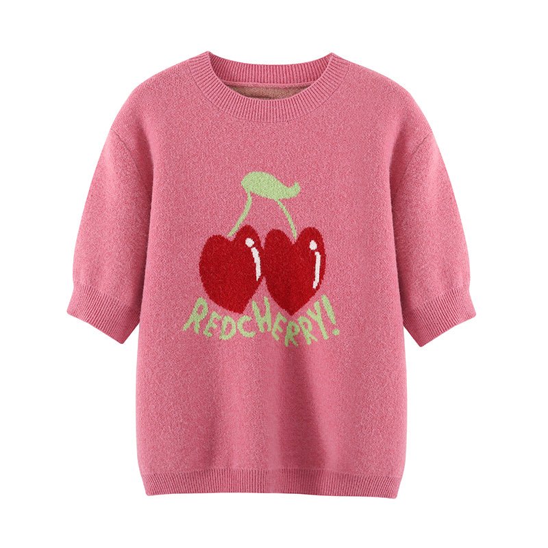 Pink Cherry Fruit T-shirt