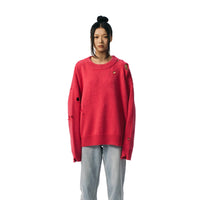 ANN ANDELMAN Pink Destroyed Sweatshirt | MADA IN CHINA