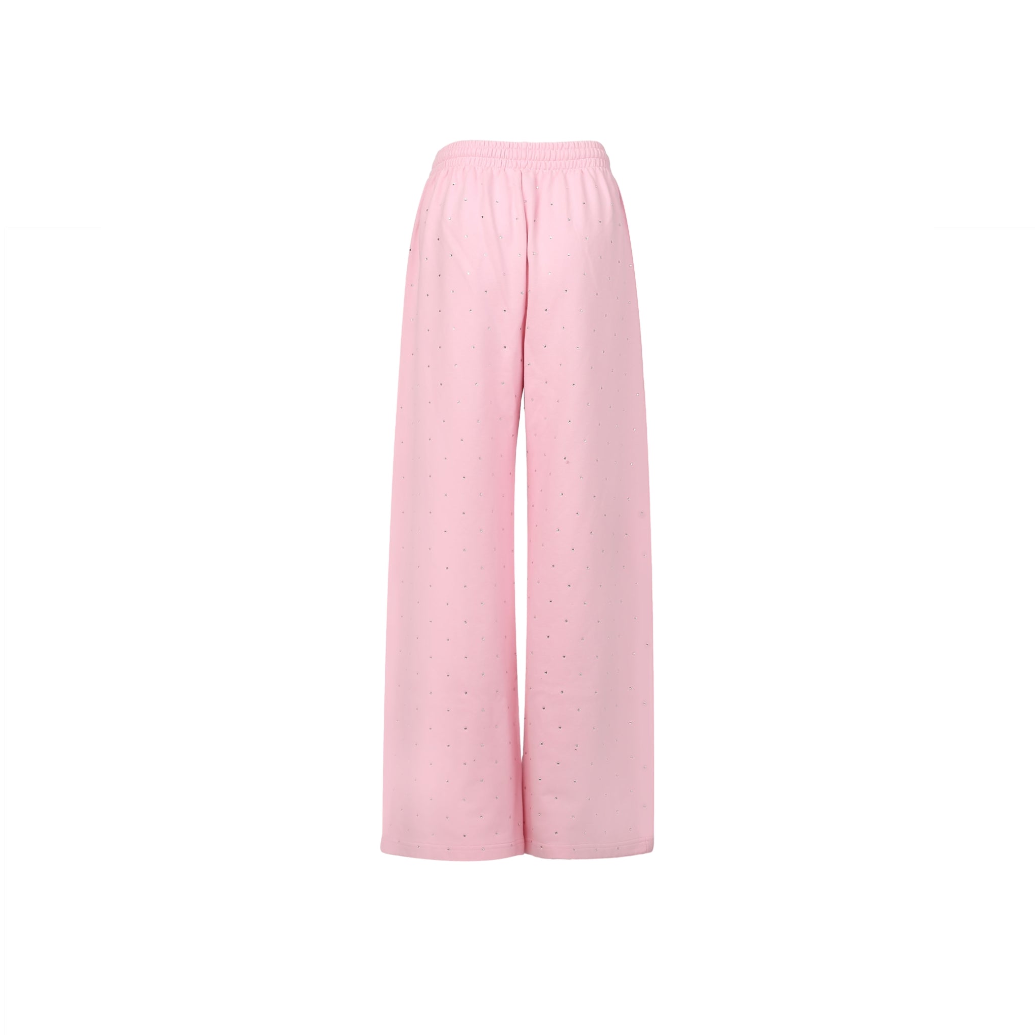 ANN ANDELMAN Pink Diamante Embellished Sweatpants | MADA IN CHINA