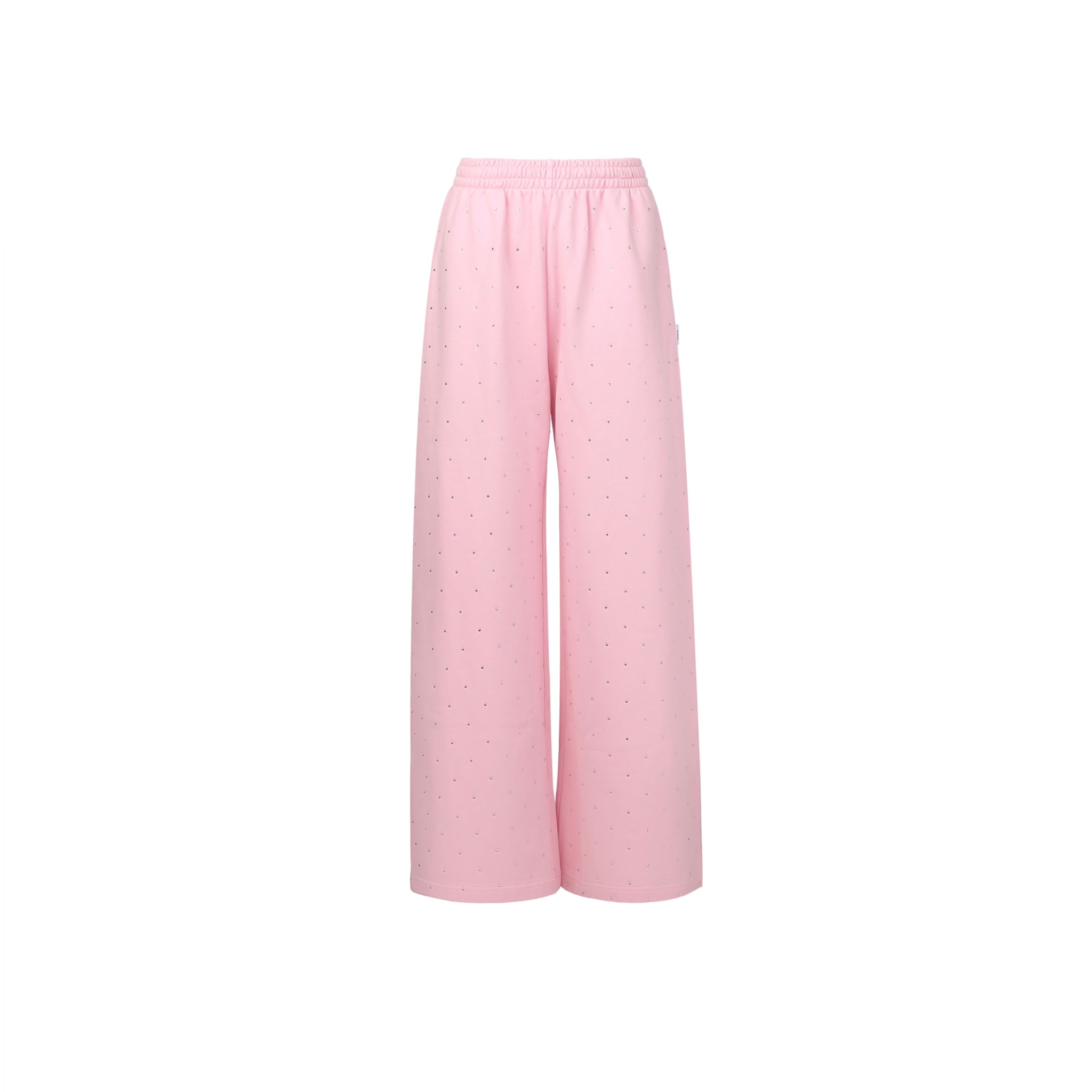 Pink Diamante Embellished Sweatpants