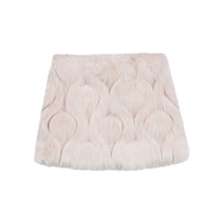 VANN VALRENCÉ Pink Eco Fur Short Skirt | MADA IN CHINA